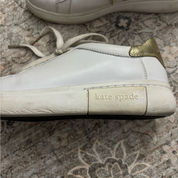 ♠️ Kate Spade White Tennis Shoes, Women’s Size 7.5 ♠️ - Picture 3 of 8